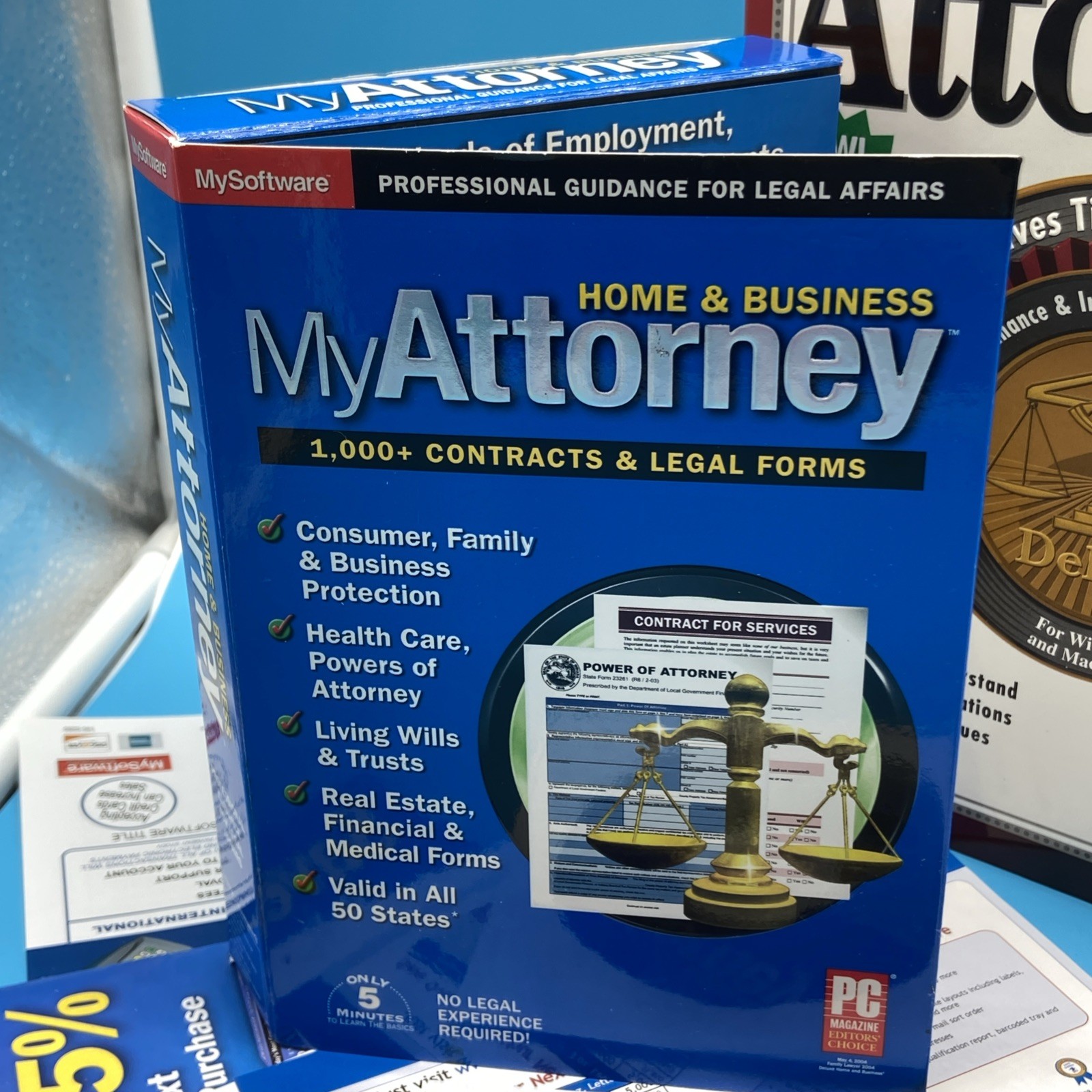 NEW/SEALED Kiplinger’s Home & Business Attorney & WillPower + MyAttorney PC Lot