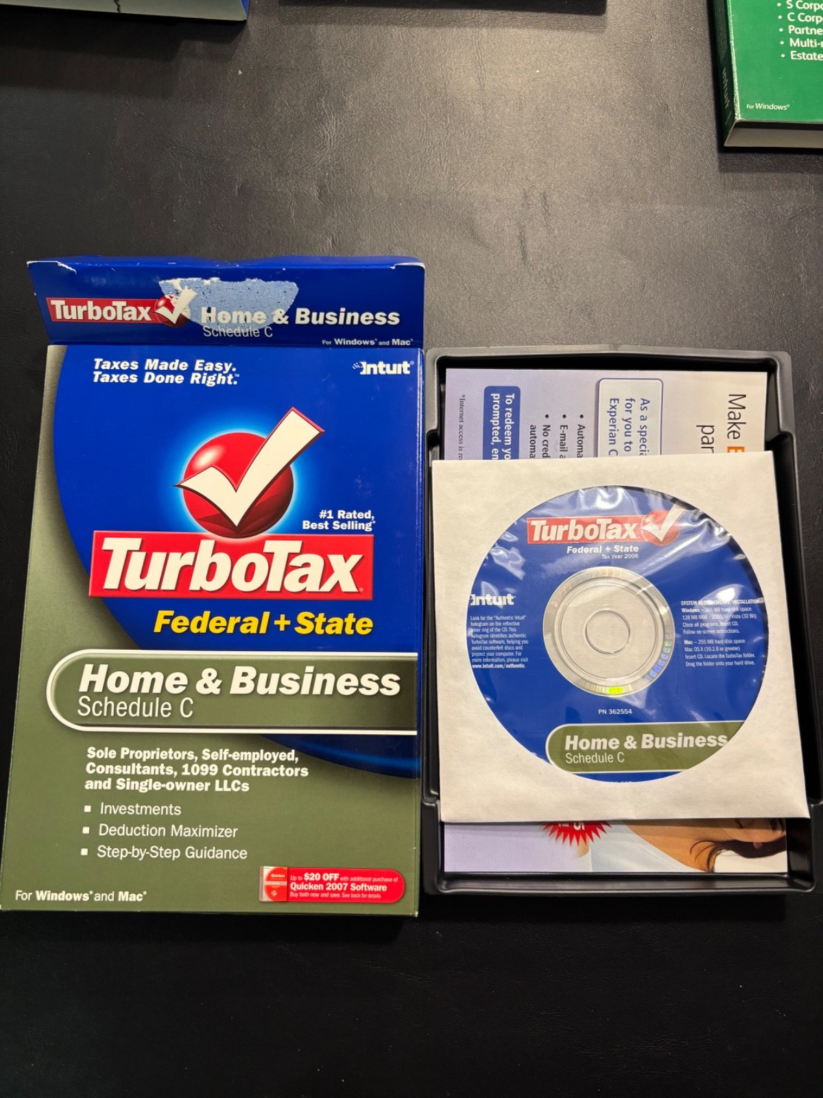 2006 TurboTax Home and Business CD Windows/Mac