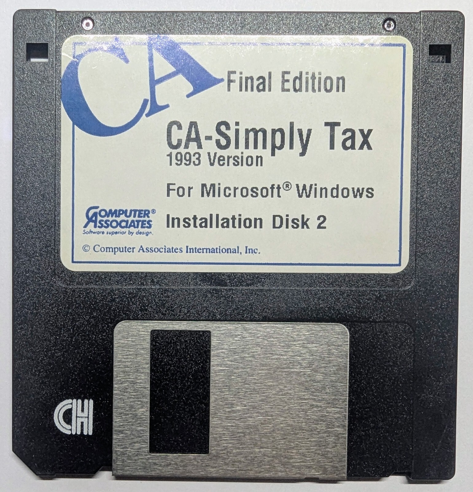 Computer Associates Simply Tax 1993 Early Bird & Final Editions for Windows