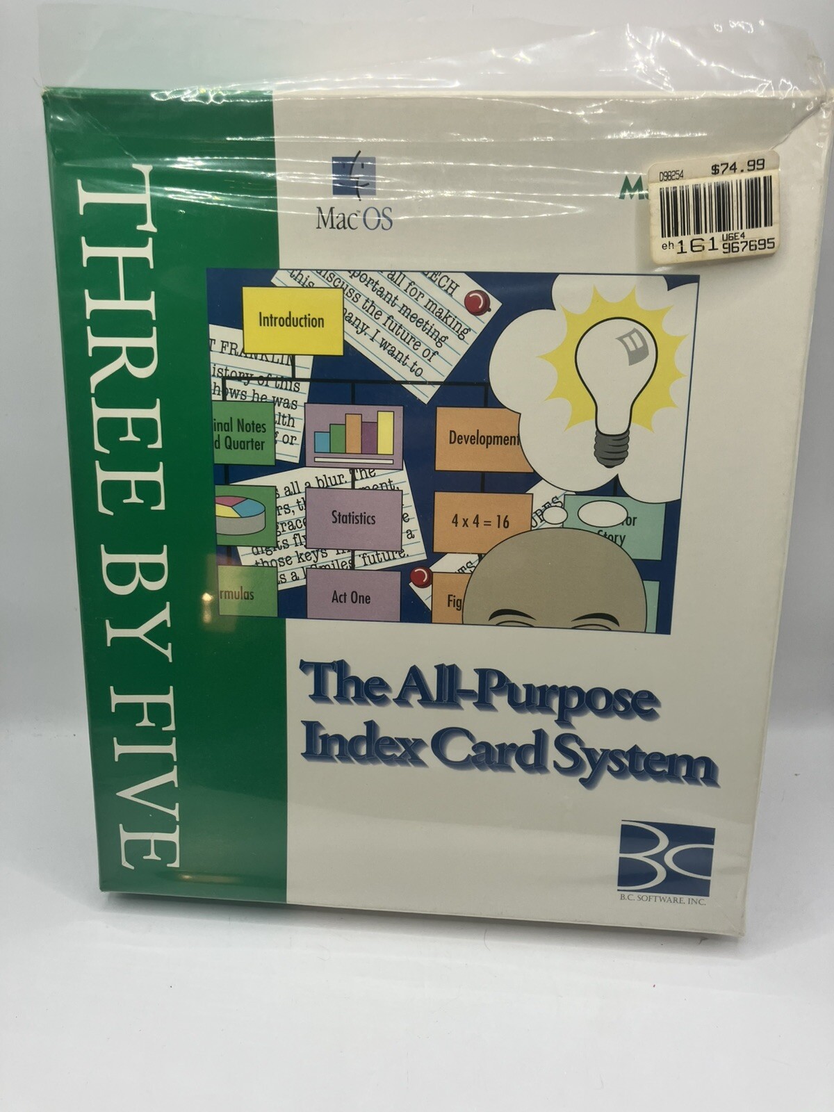 Three by Five The All Purpose Index Card System for Mac OS