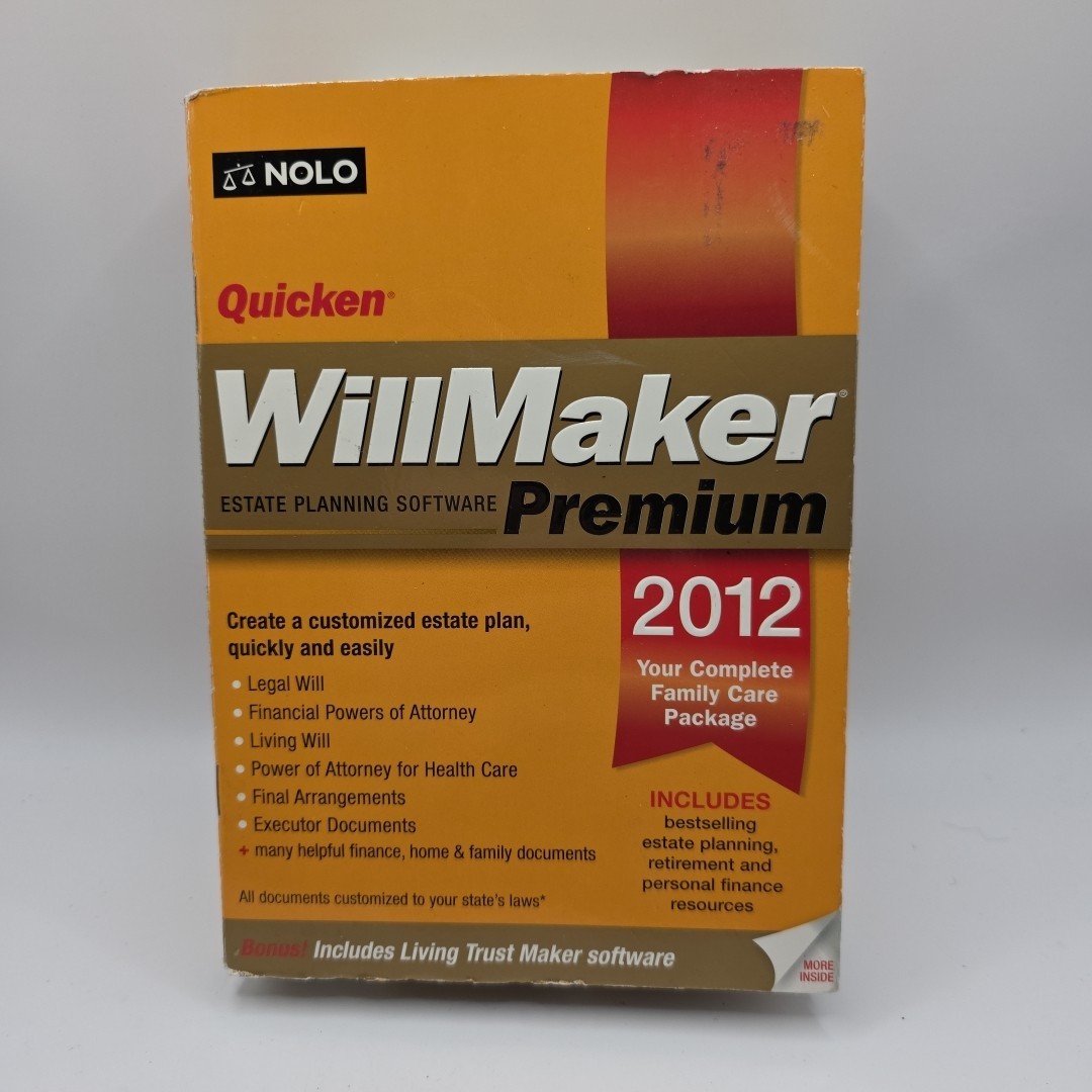 NOLO Quicken Estate Planning Software (Windows XP SP2/Vista/7) 2012