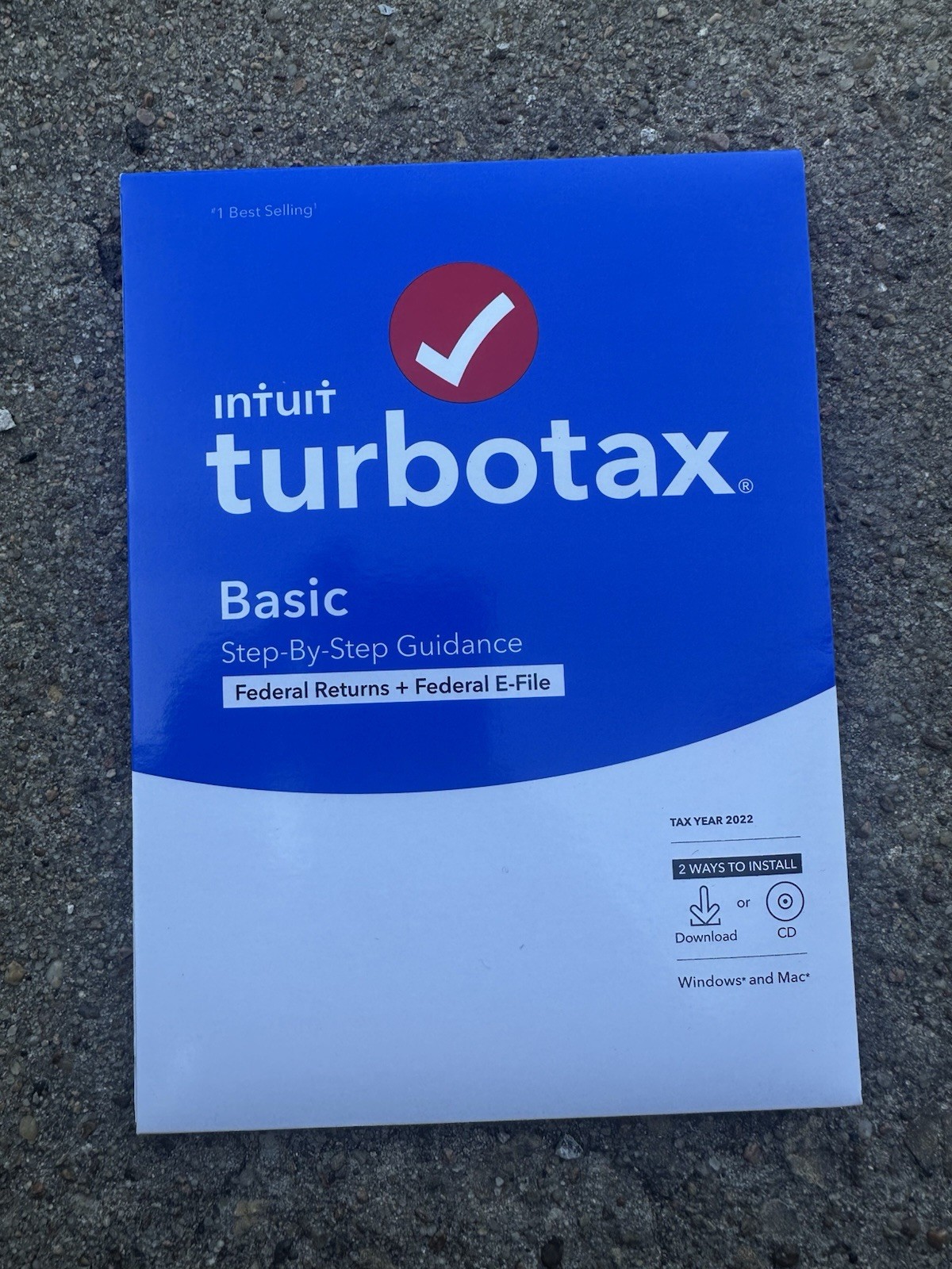 New Intuit Turbotax BASIC 2022 Federal + E-File New