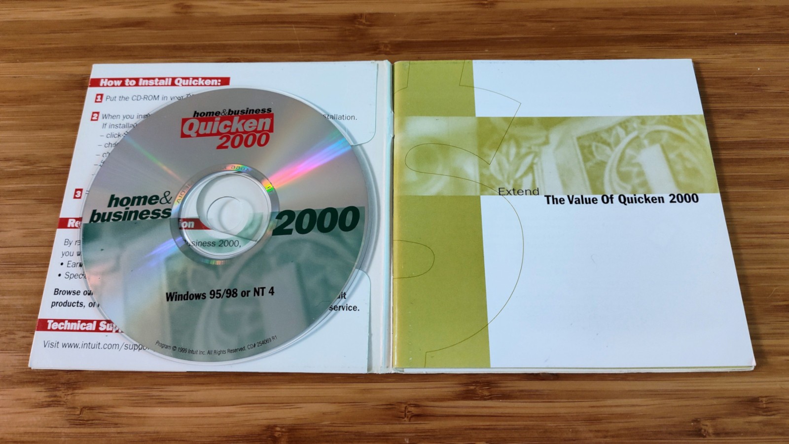 Quicken 2000 Home & Business for Windows 95/98/NT CD