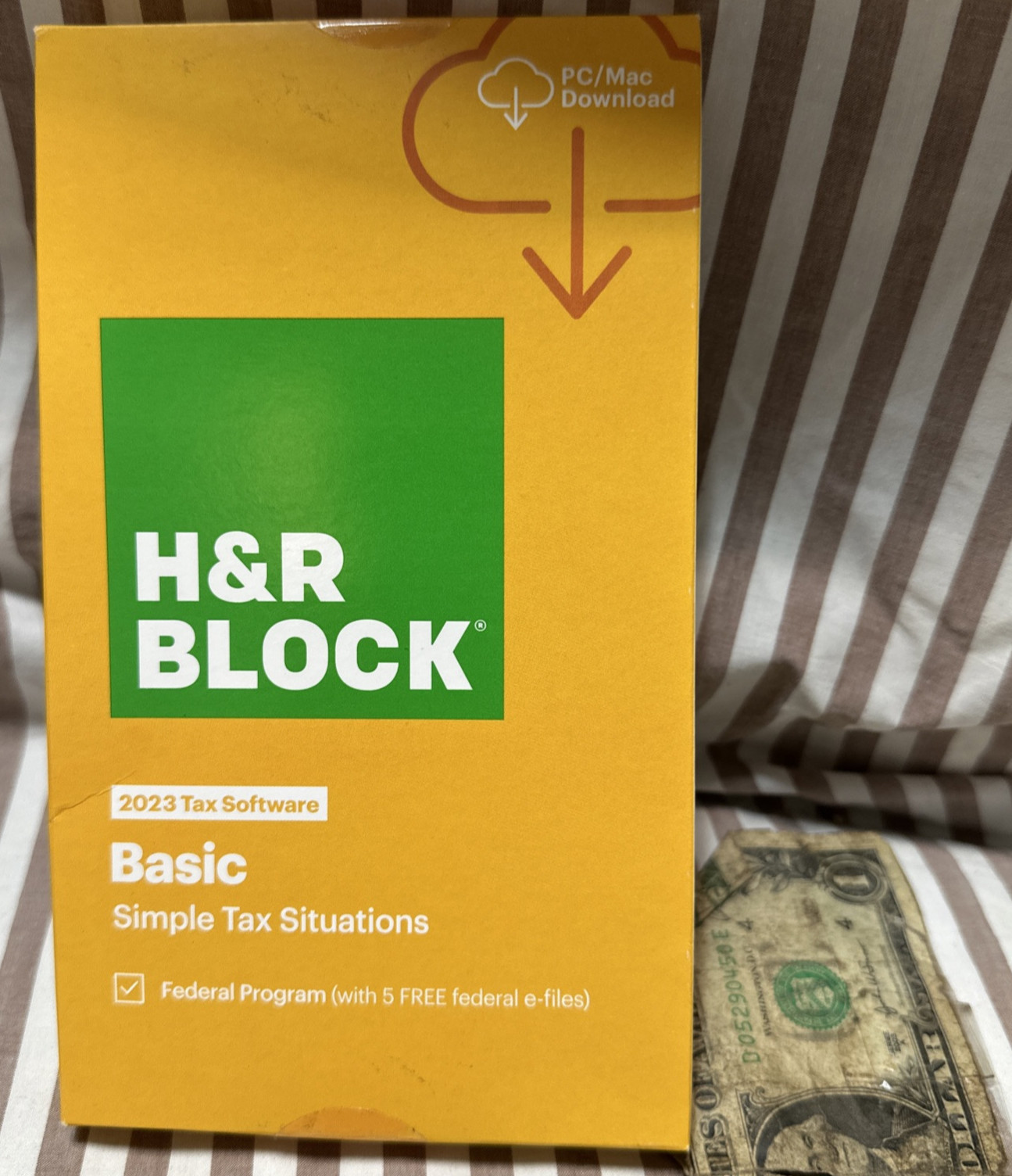 H&R Block 2023 Tax Software Basic Simple Tax Situations PC/MAC SEALED Turbotax