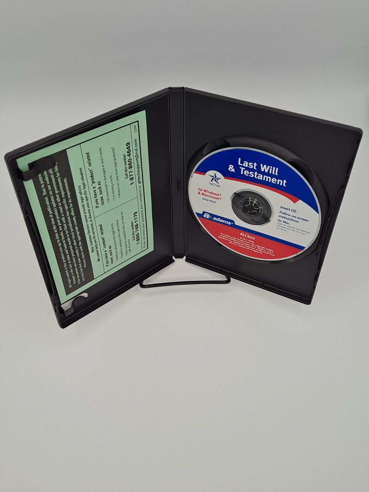 Adams Last Will & Testament Manual & Forms CD Windows/Mac Personal Law