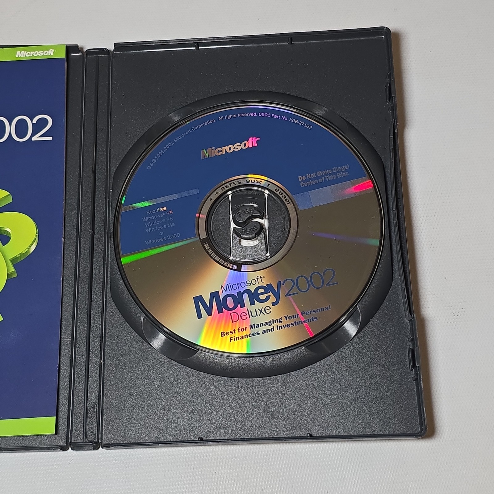 Microsoft Money 2002 Deluxe For Windows Software With Booklet