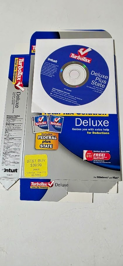 Lot Vintage Quicken TurboTax 1995-2010 (except 1997) Software Programs-15 total