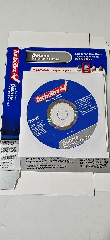 Lot Vintage Quicken TurboTax 1995-2010 (except 1997) Software Programs-15 total