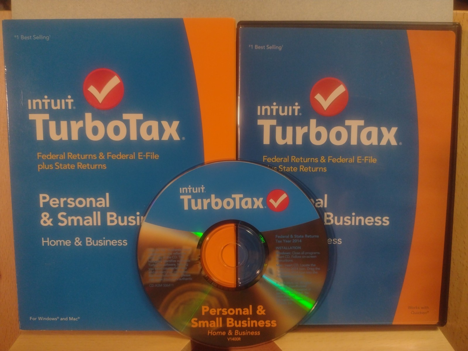 2014 TurboTax Home and Business CD Windows/Mac