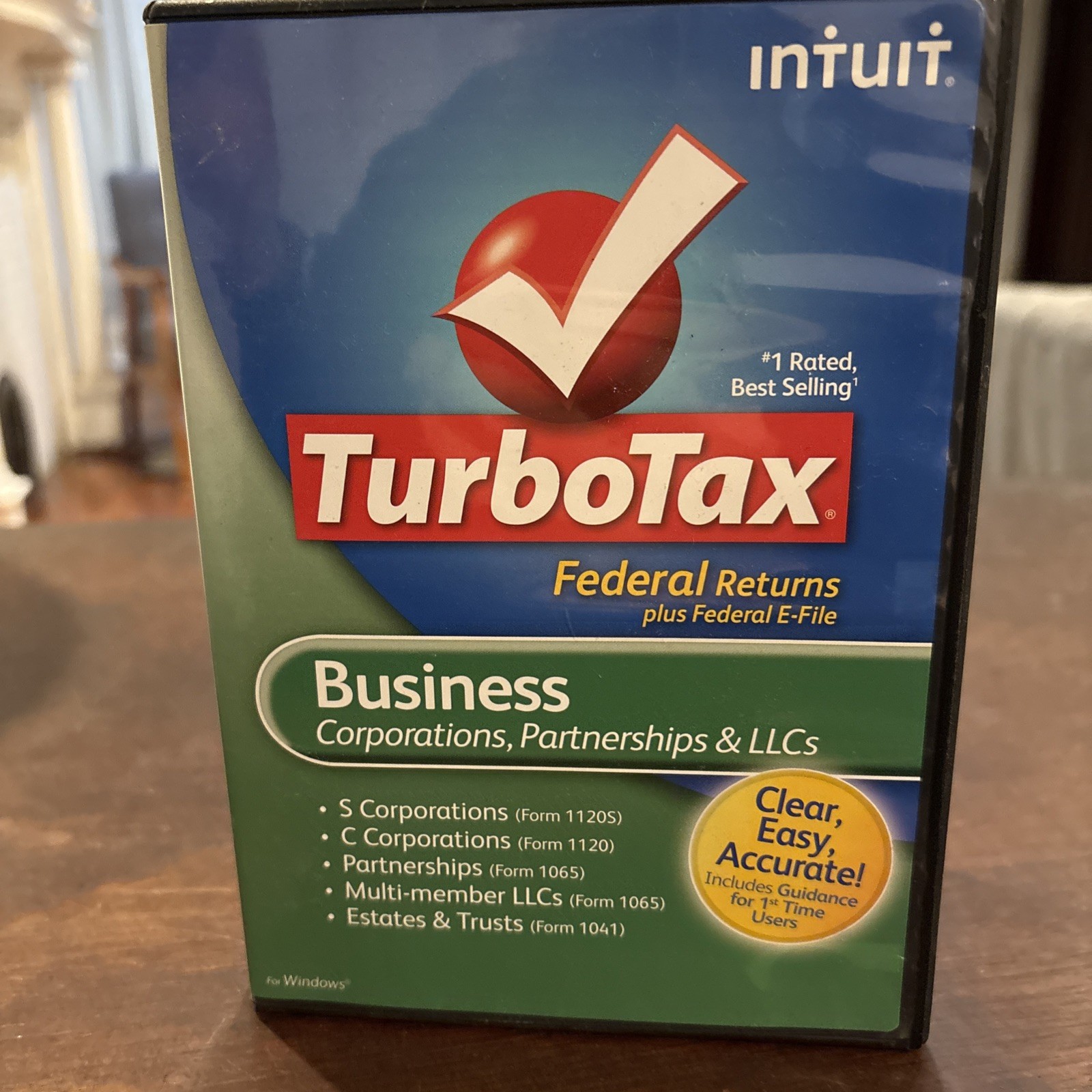 2012 Turbotax Business Federal PC Windows CD in jewel case no code M1