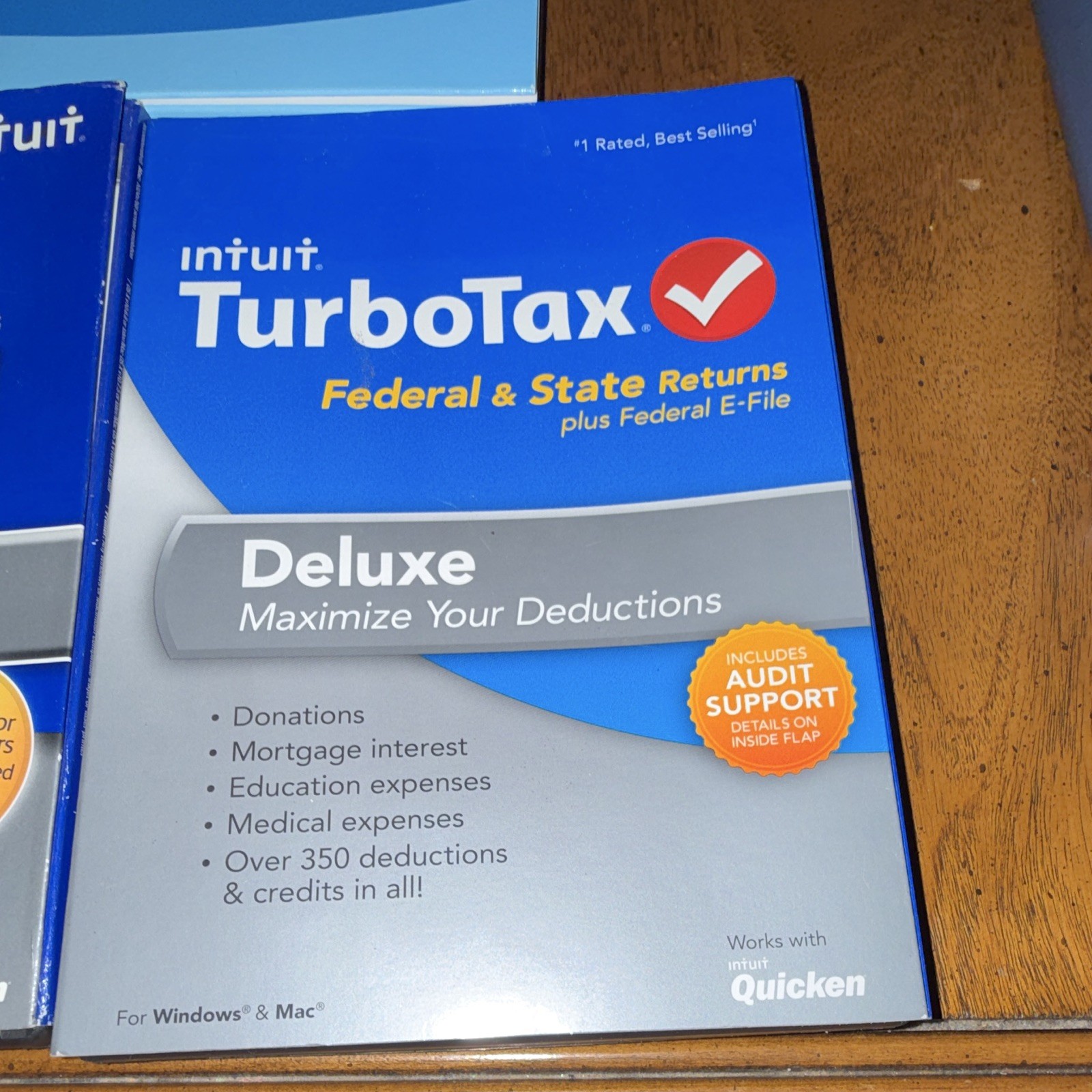 Intuit TurboTax Deluxe Tax Preparation Software 3 CD for Windows