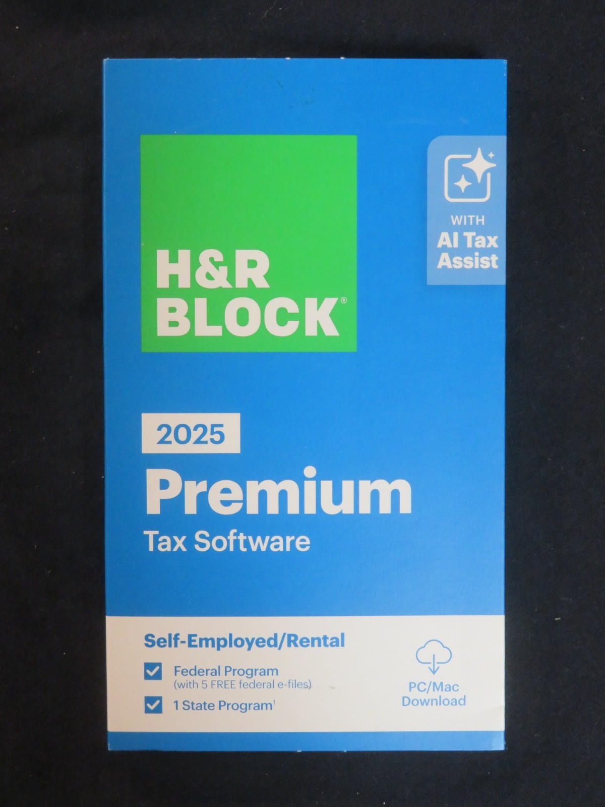2025 H & R Block Premium Self-Employed/Rental Tax Software FAST AUTH DOWNLOAD