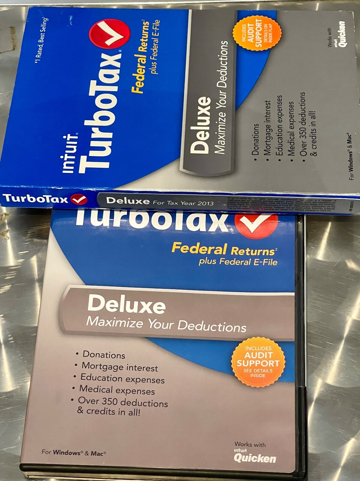 Intuit Turbo Tax Cd 2013 Deluxe Federal Return no state