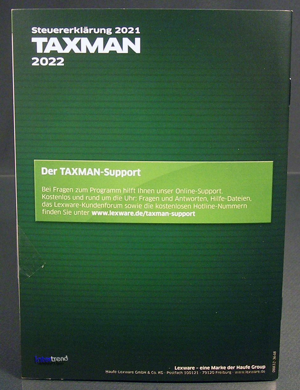 Lexware Taxman 2022 Full Version Box + DVD Tax Year 2021 + Tax Manual NEW