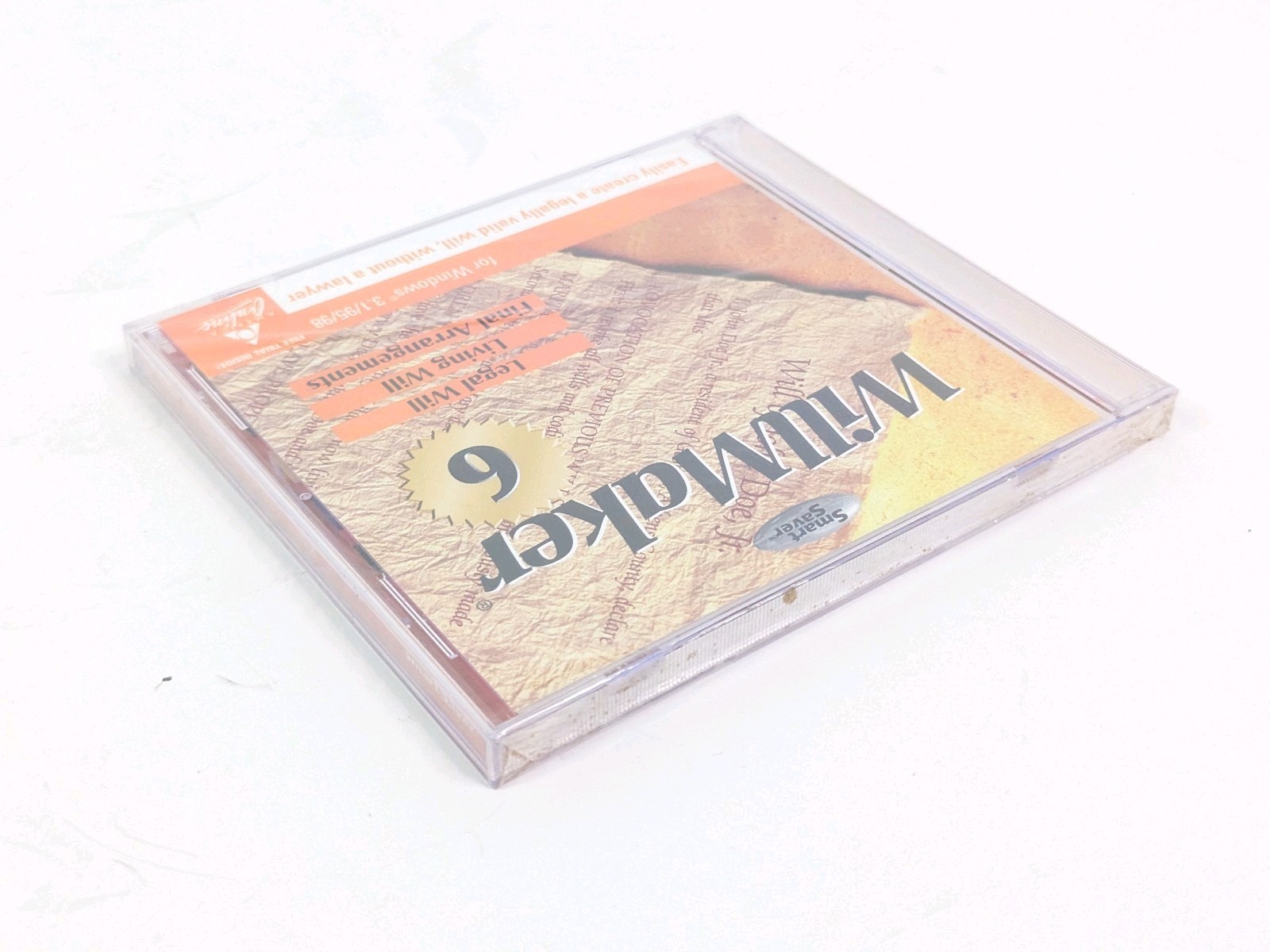 Willmaker 6 CD Legal Will Living Will Final Arrangements Win 3.1/95/98 1998 New