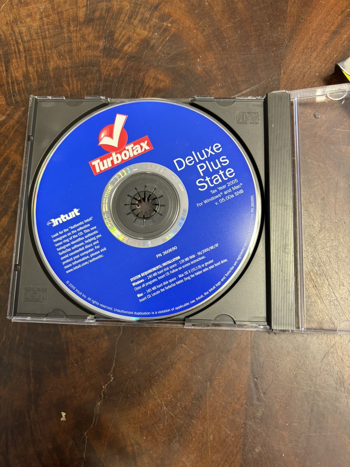 Turbo Tax Deluxe Plus State 2005 360690