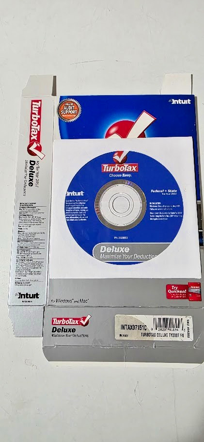 Lot Vintage Quicken TurboTax 1995-2010 (except 1997) Software Programs-15 total