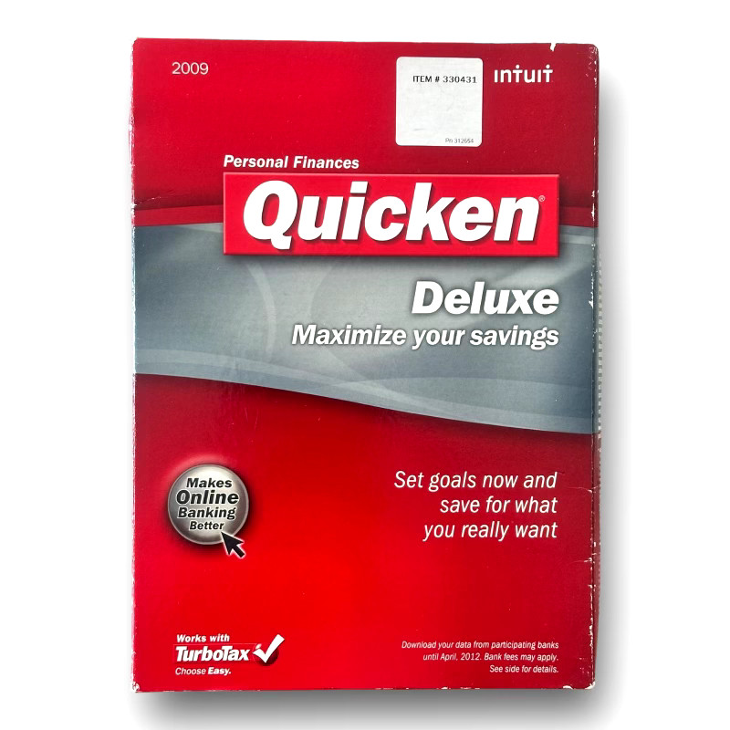 Intuit Quicken Deluxe 2009 For Windows XP/Vista NOT for Win 10/11