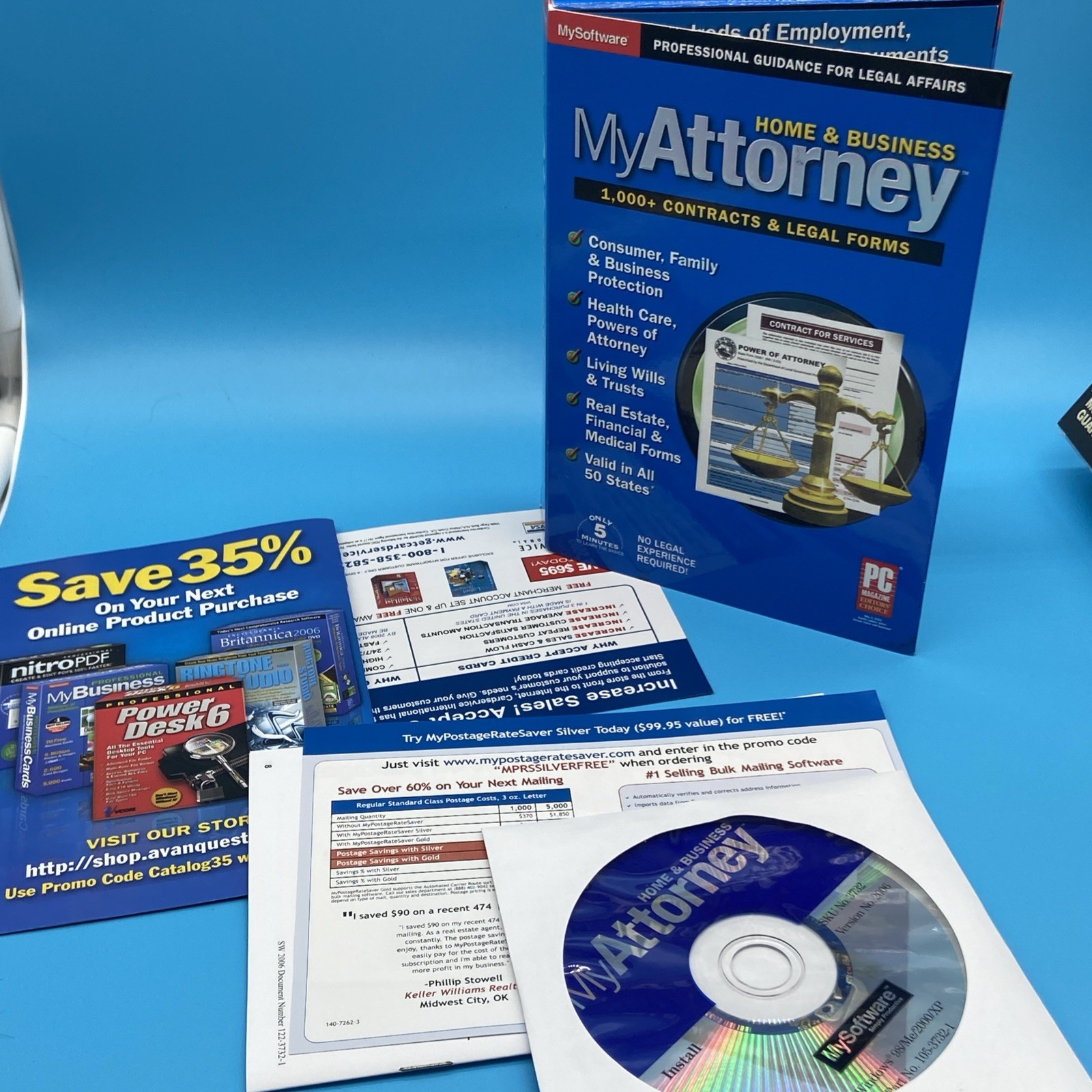 NEW/SEALED Kiplinger’s Home & Business Attorney & WillPower + MyAttorney PC Lot