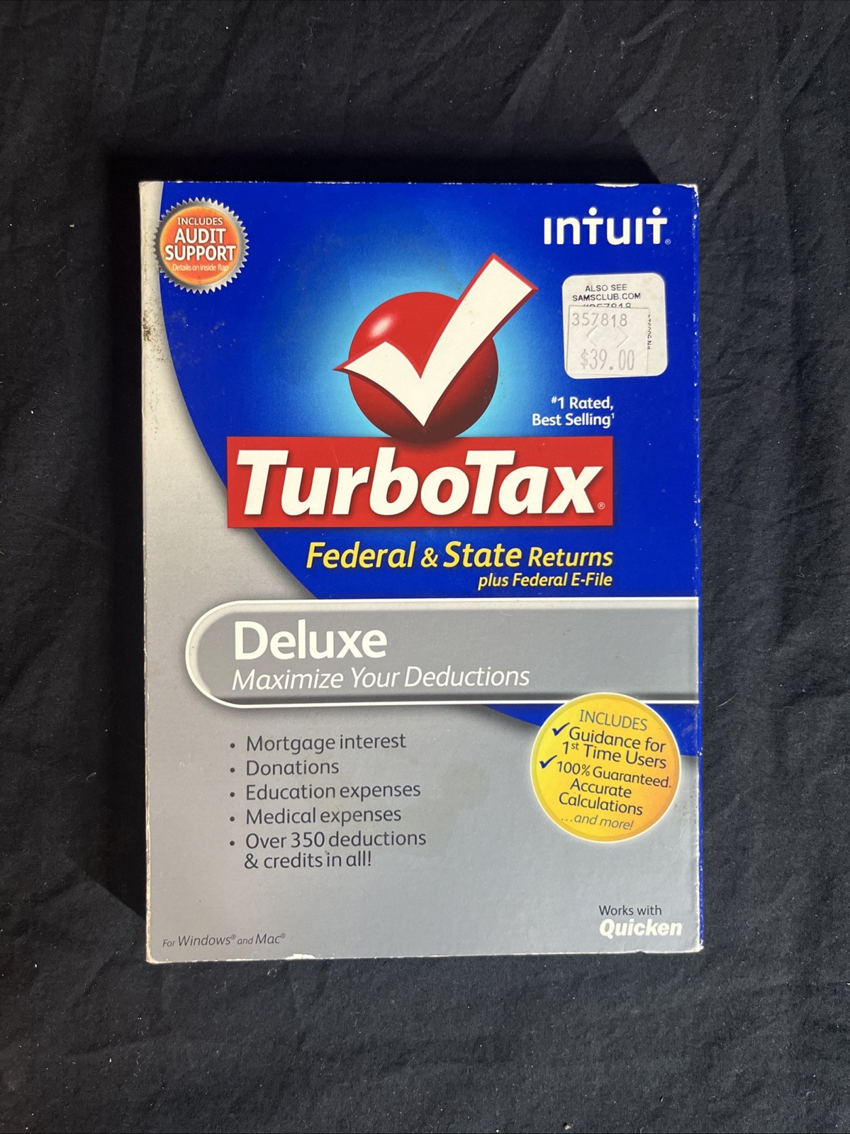 Intuit Deluxe 2012 Full Version for Windows, Mac
