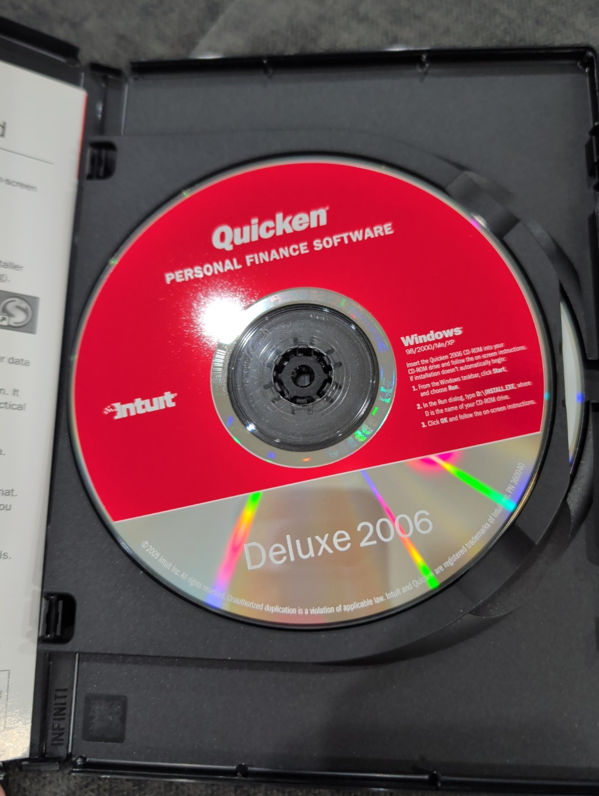 Intuit Quicken 2006 Personal Finance Deluxe CD & Willmaker Plus Win 96/2000/XP