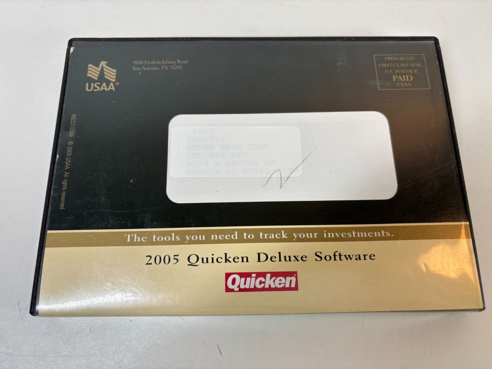 Rare 2005 Quicken Deluxe Software USAA Edition For Windows Financial Management
