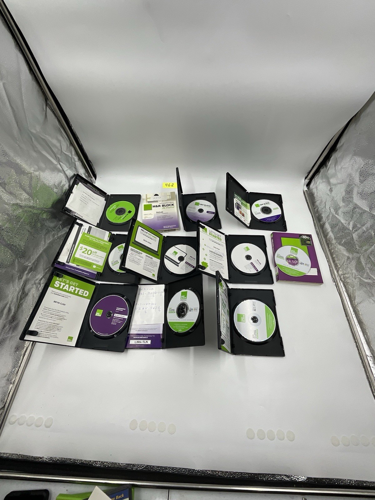 H&R Block Deluxe Tax Software Lot 2009-2019 Multi-Year Back Taxes 9 DVD Discs