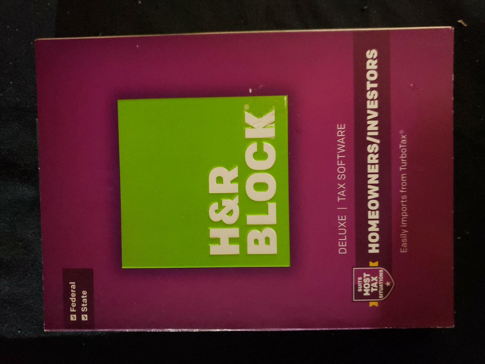 2016 H&R Block Deluxe Homeowners/Investors Federal and State Brand NEW Sealed!