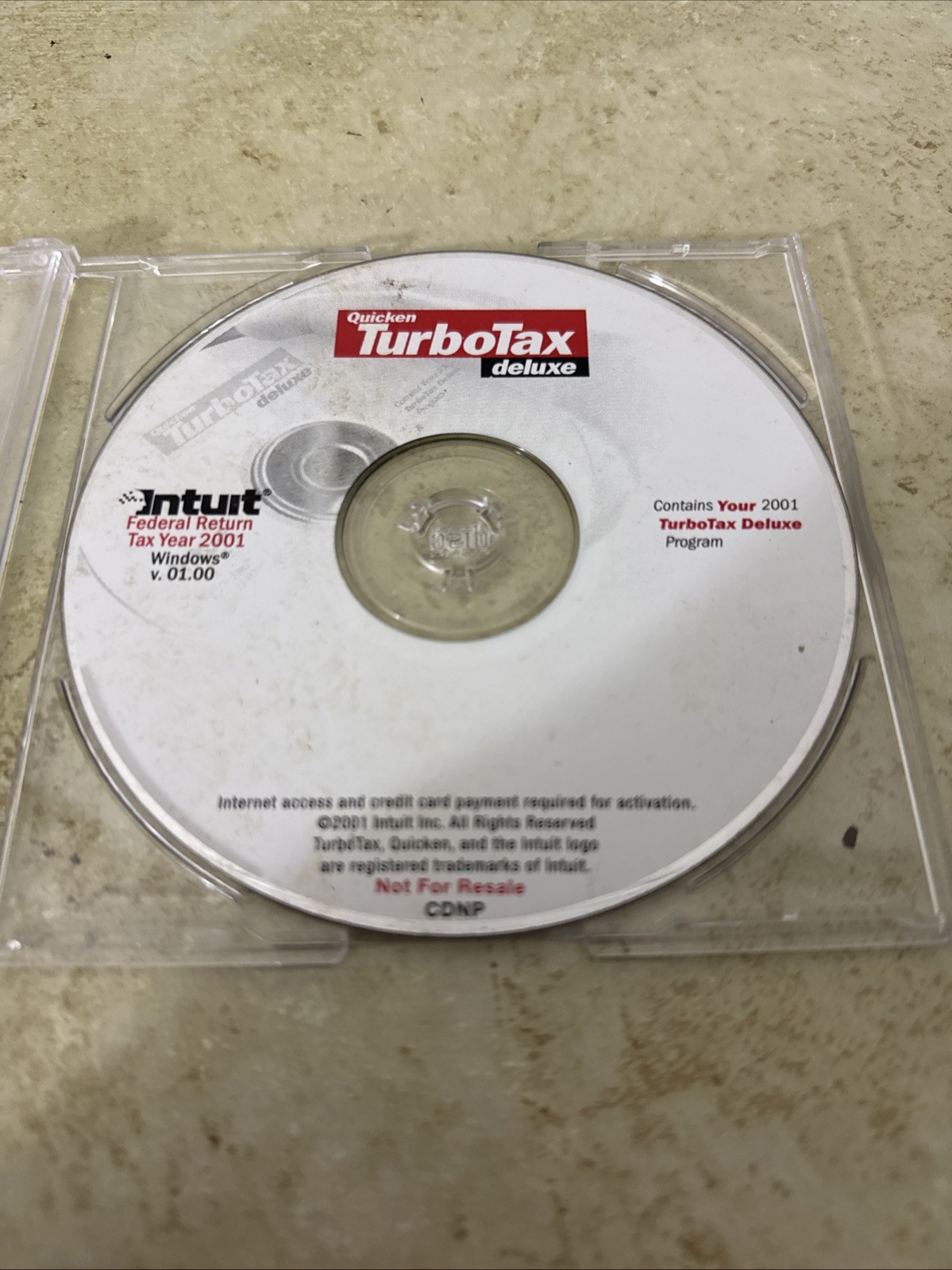 Intuit TurboTax Deluxe Tax Year 2001 for Windows