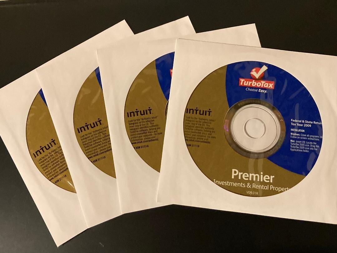 2009 TurboTax Premier Federal – Investments Rental Owners New seal CD in sleeve
