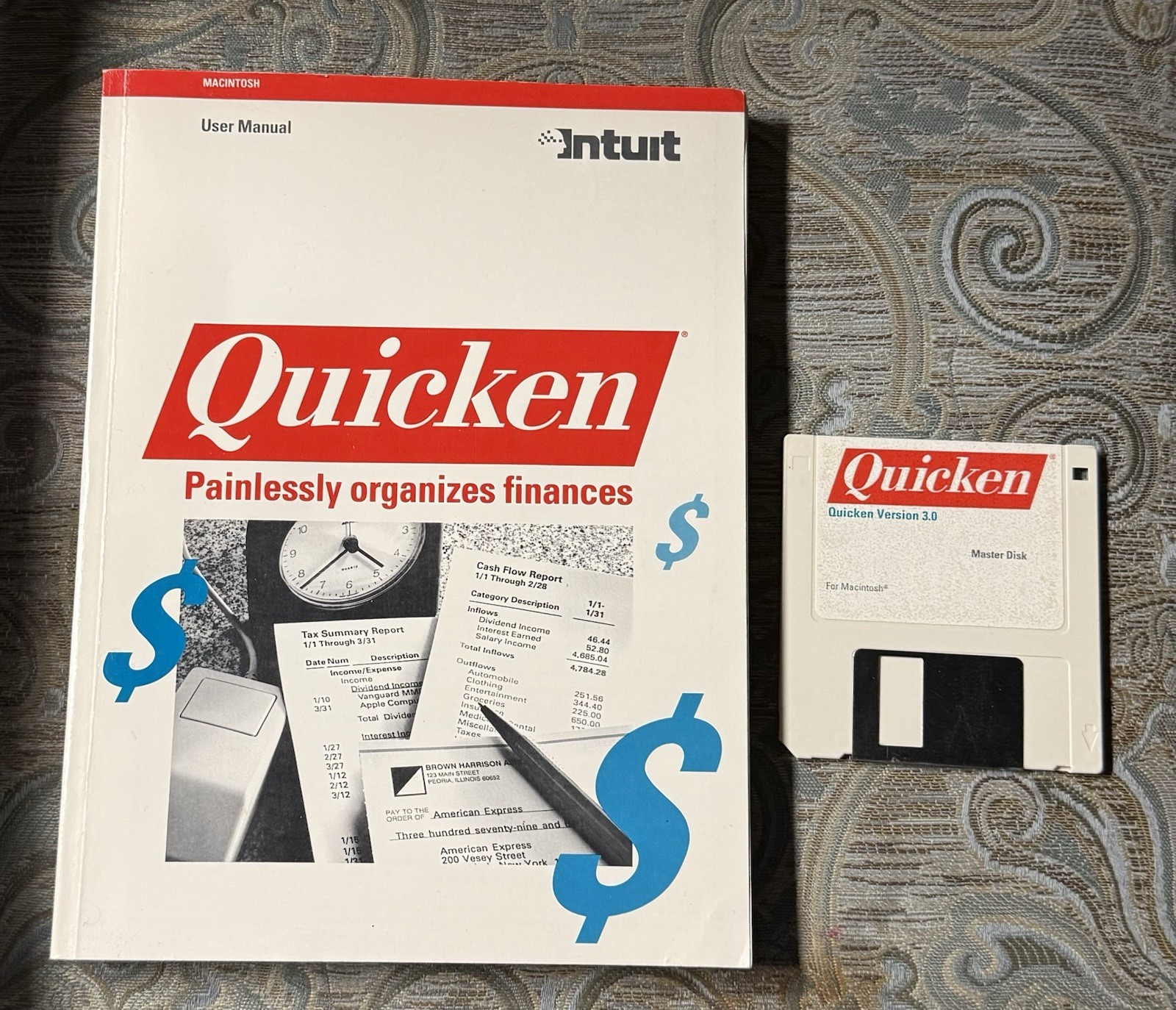 Macintosh 3.0 Quicken 1991 Manage Home & Business Finances Intuit Tested
