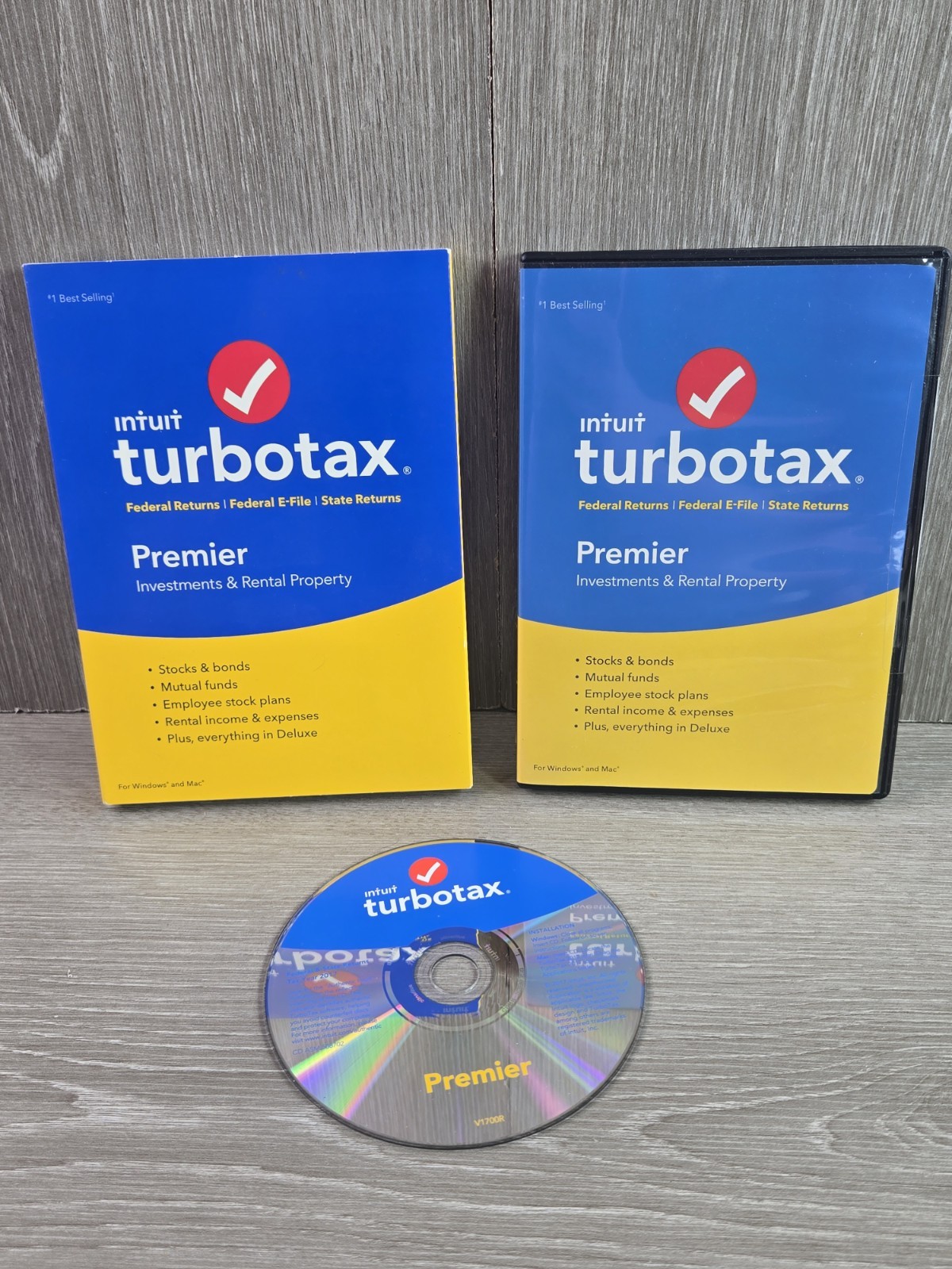 2017 TurboTax Premier Investments & Rental Windows/Mac Federal/E-File/State