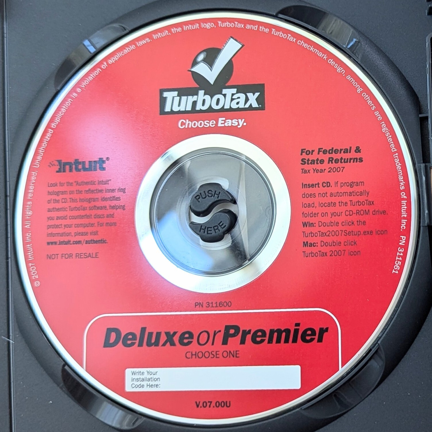 TurboTax (Lot of 7) 2000 Deluxe, 2003, 2007 Deluxe, 2009, 2010, 2011, 2012