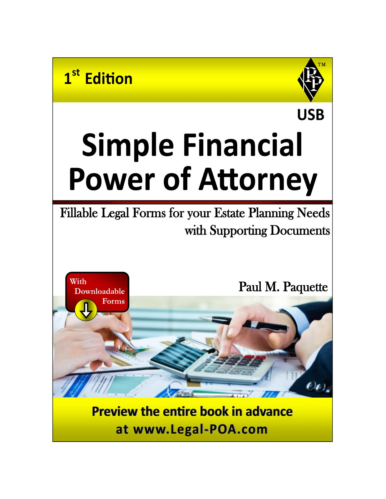 Simple Financial Power of Attorney – Full Version – USB Flash Drive Only