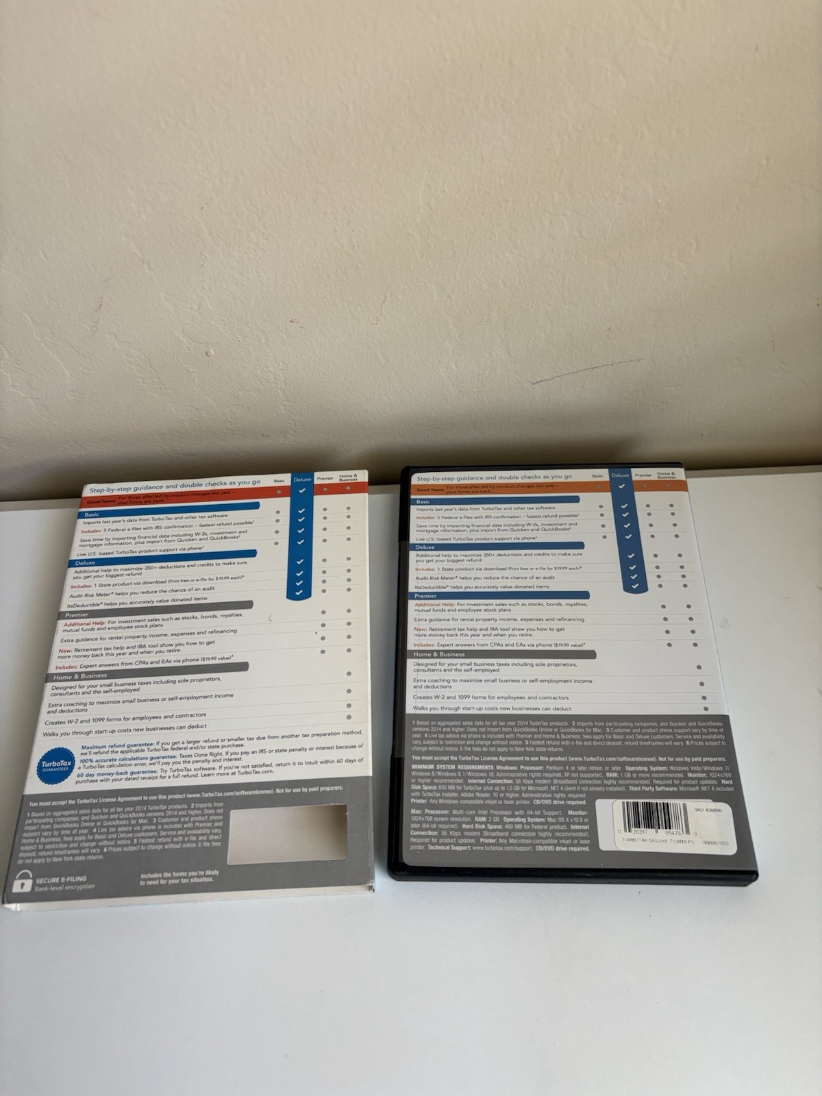 Intuit Turbotax 2015 Deluxe Federal & State maximize your deductions New sealed