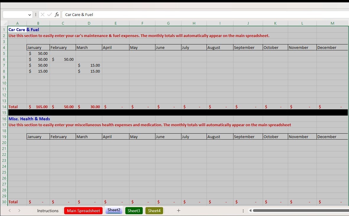 Checkbook Register Excel Spreadsheet, For PC or Android + FREE Budget Template