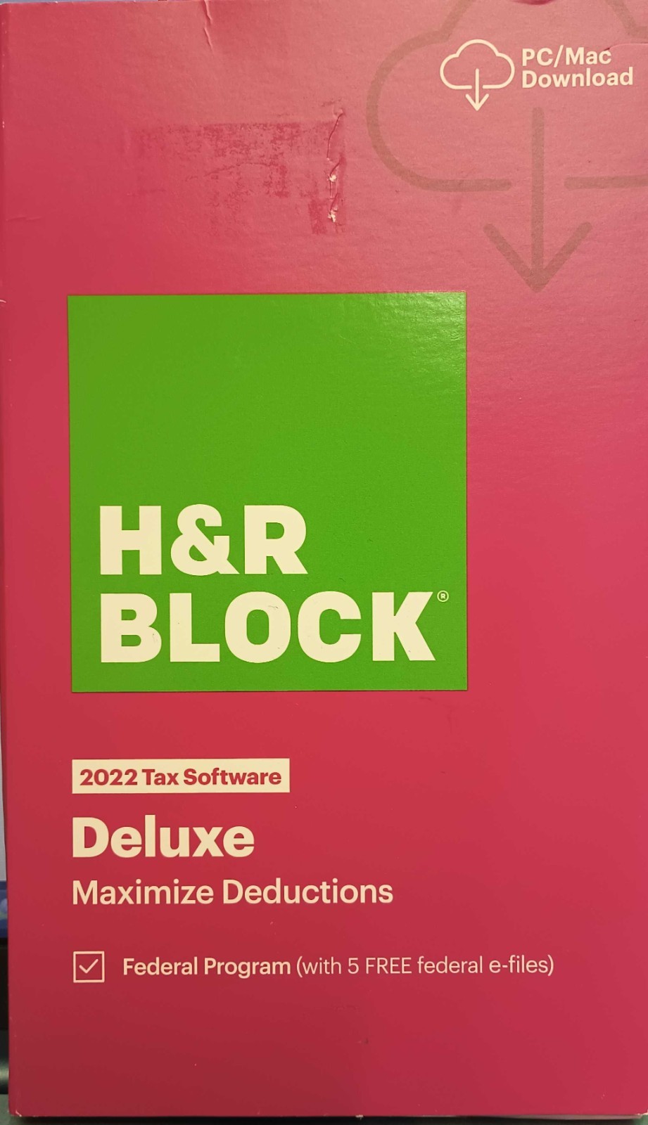 H&R Block Tax Software Deluxe 2022 Download