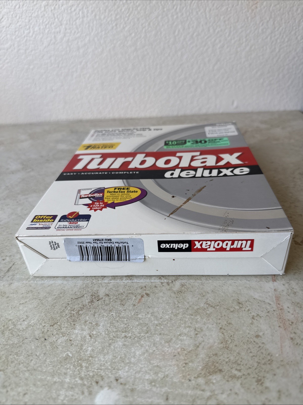 TurboTax Deluxe 2002 Tax Preparation Software CD For Windows PC English Standard