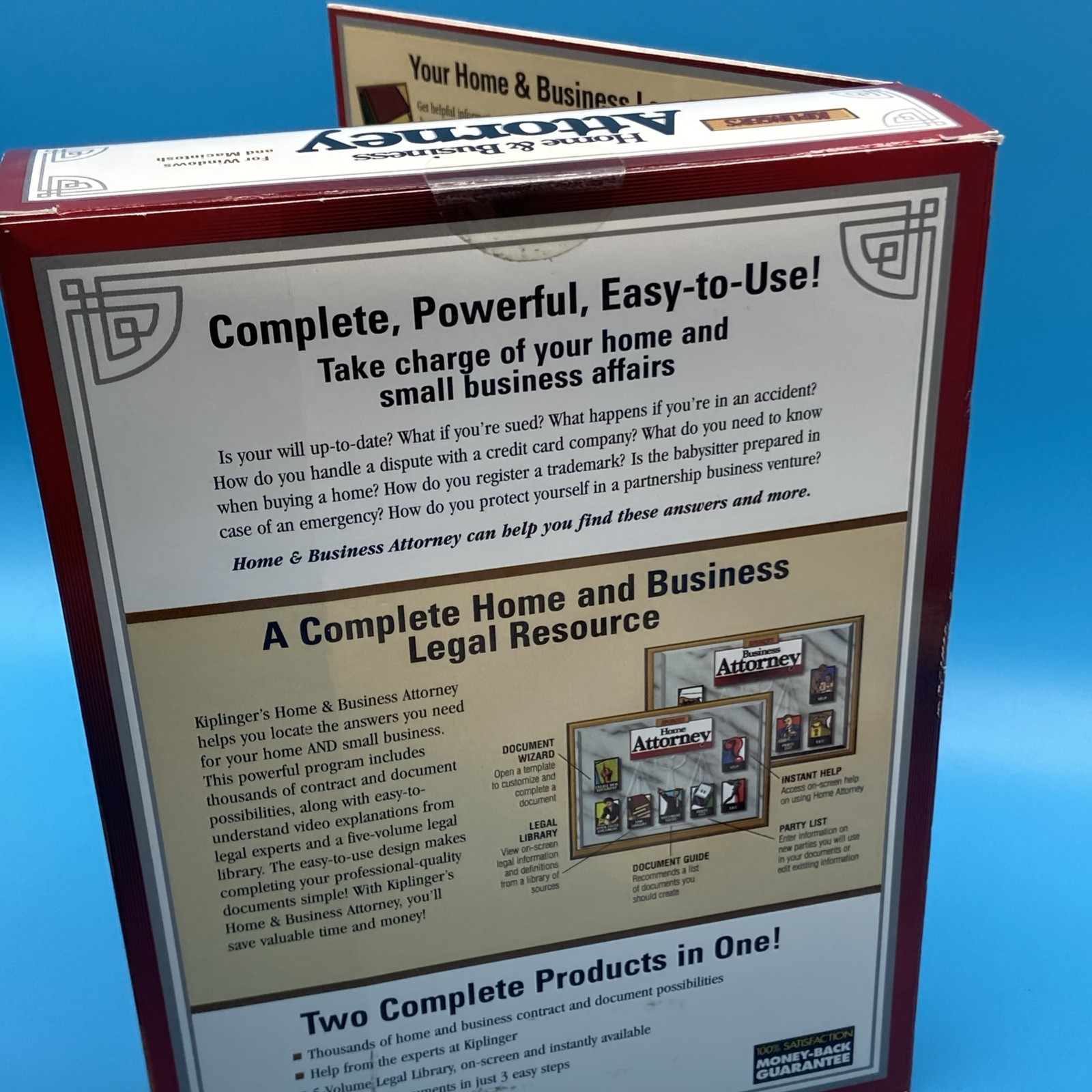 NEW/SEALED Kiplinger’s Home & Business Attorney & WillPower + MyAttorney PC Lot