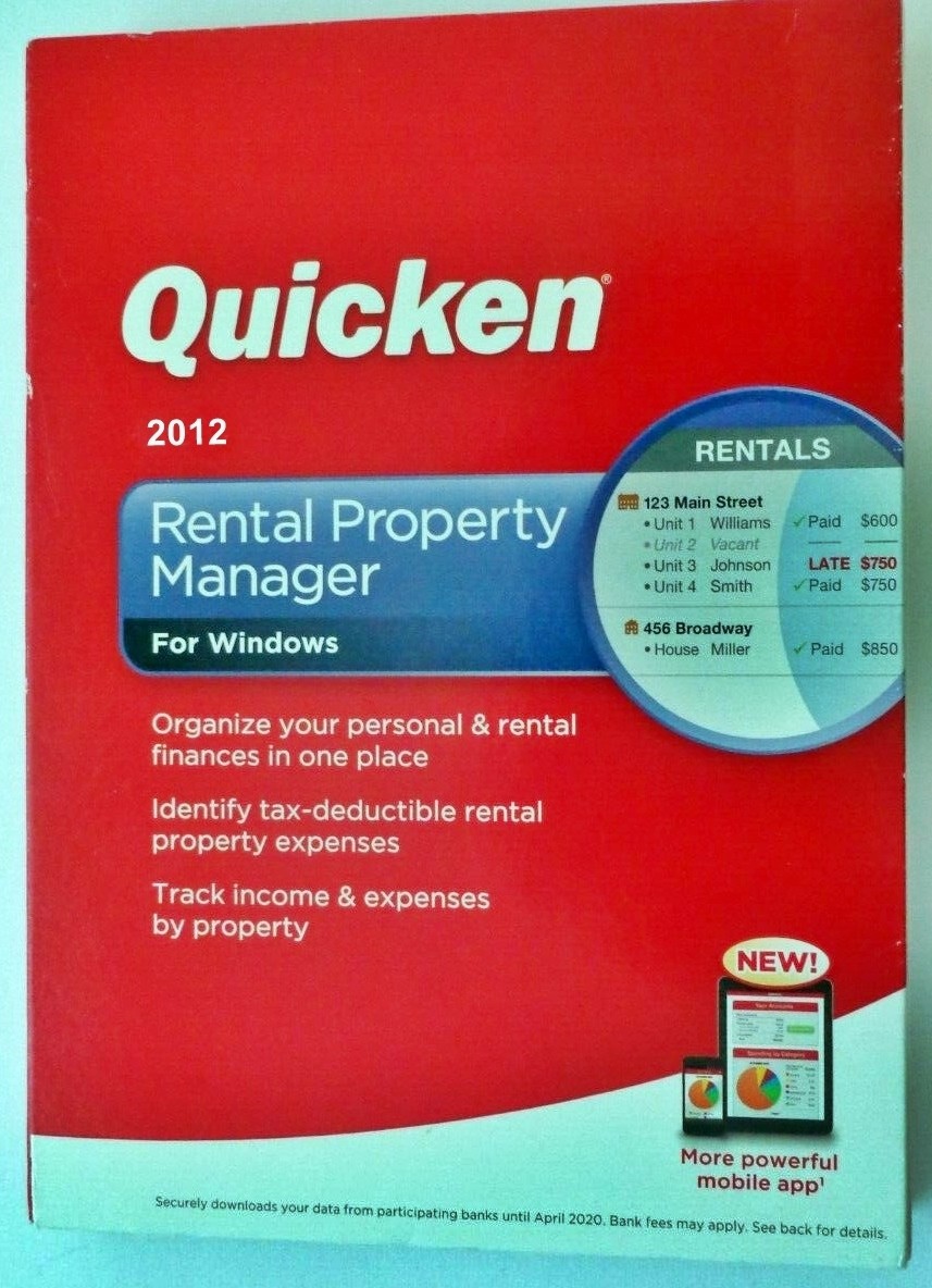Quicken Rental Property Manager 2012 – Windows