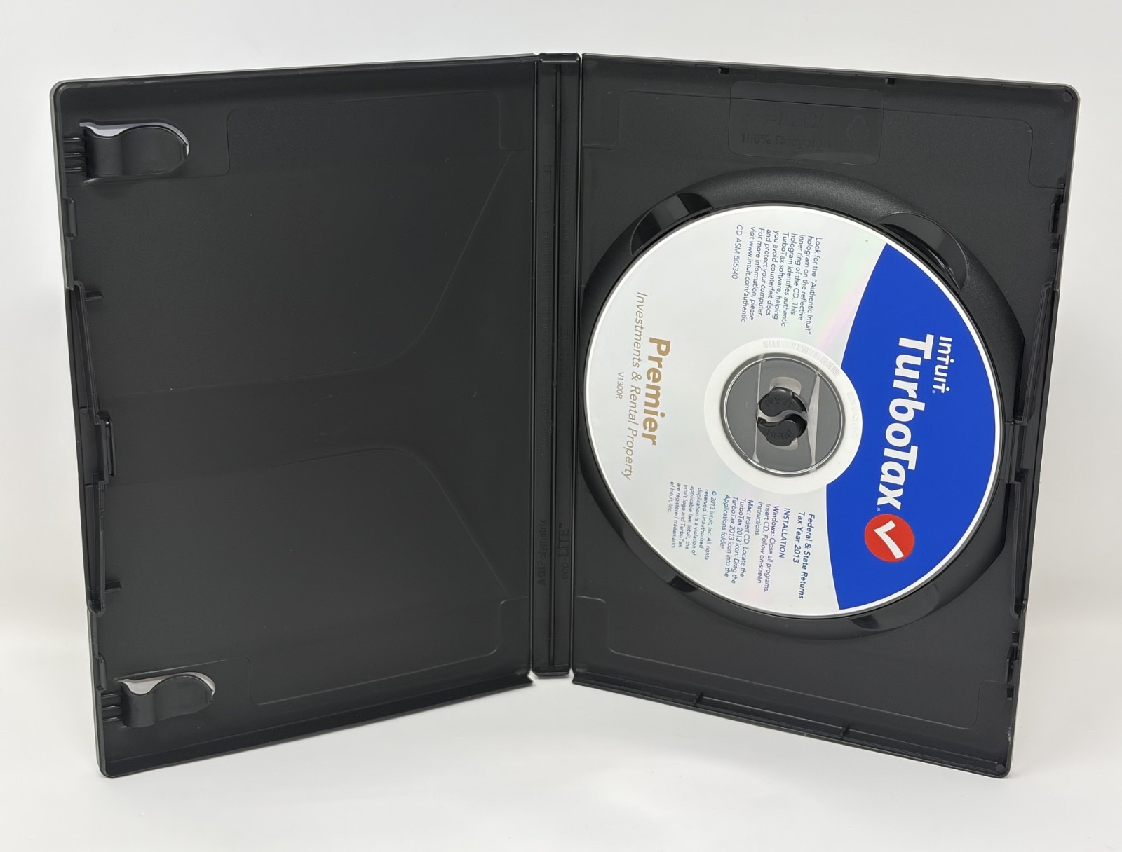 INTUIT TurboTax Premier Investments & Rental Property 2013 CD w/ Case & Cover