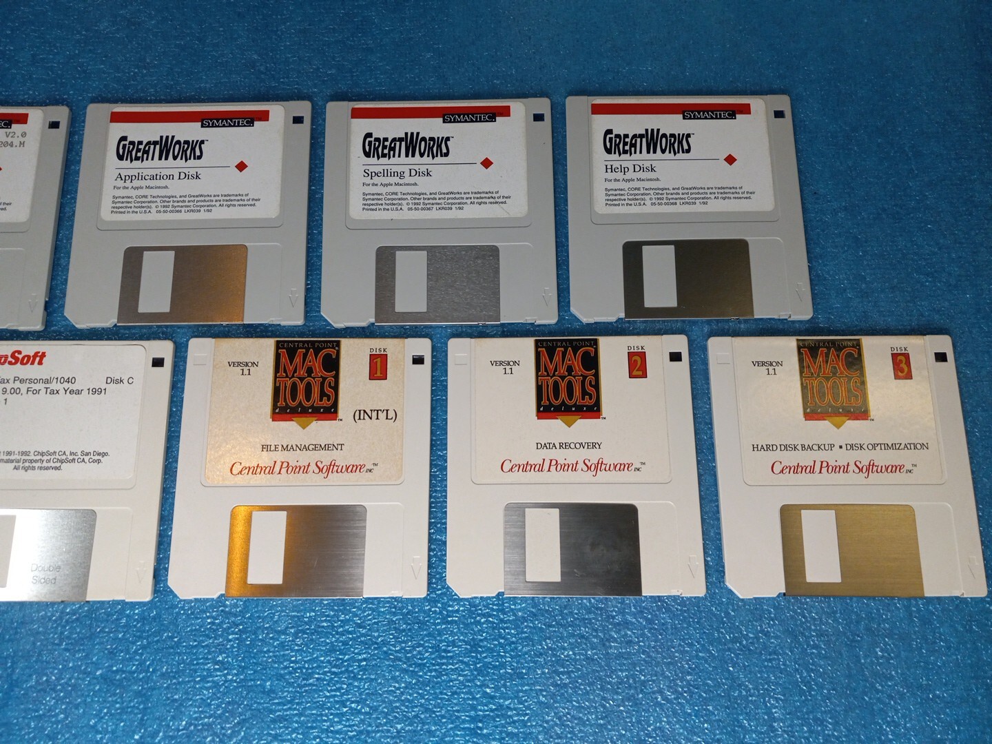 Symantec Macintosh Business Bundle MacInTax Quicken GreatWorks System 7 Apple