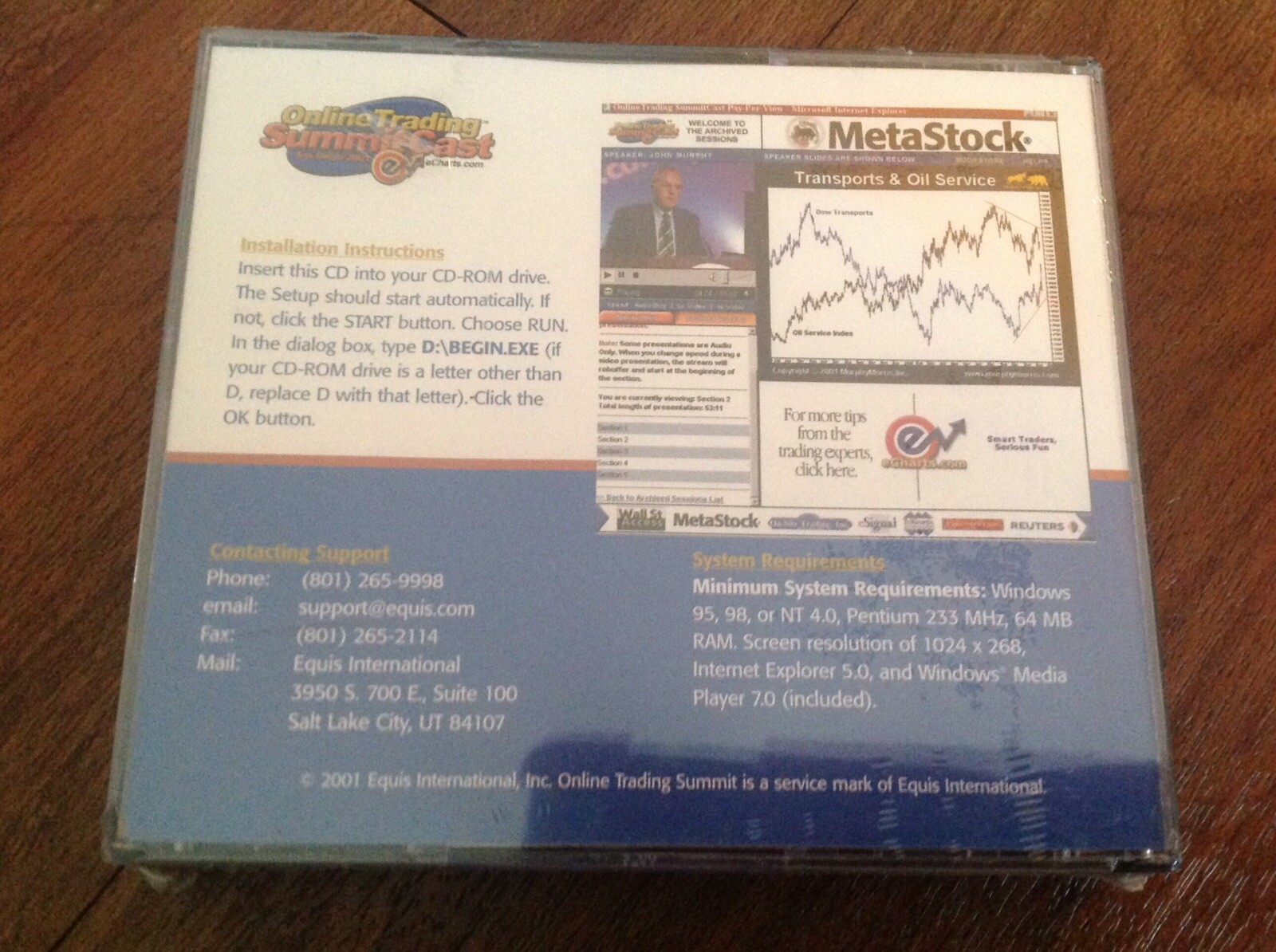 Online Trading Summit Cast – San Diego 2001 (CD-Rom) Breakout Sessions 1-6