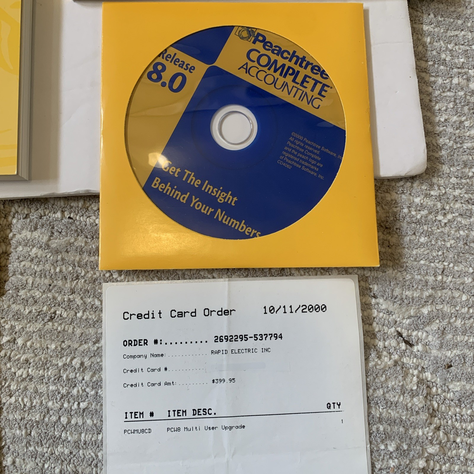 Peachtree Complete Accounting 8.0 Multi-User Value Pack CD Manuals Updates VTG
