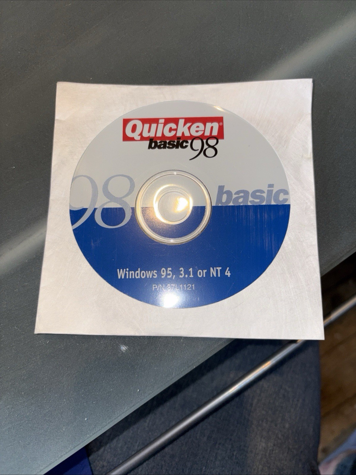 Quicken Basic 98 For Windows 95, 3.1, or NT 4 Software CD Vintage