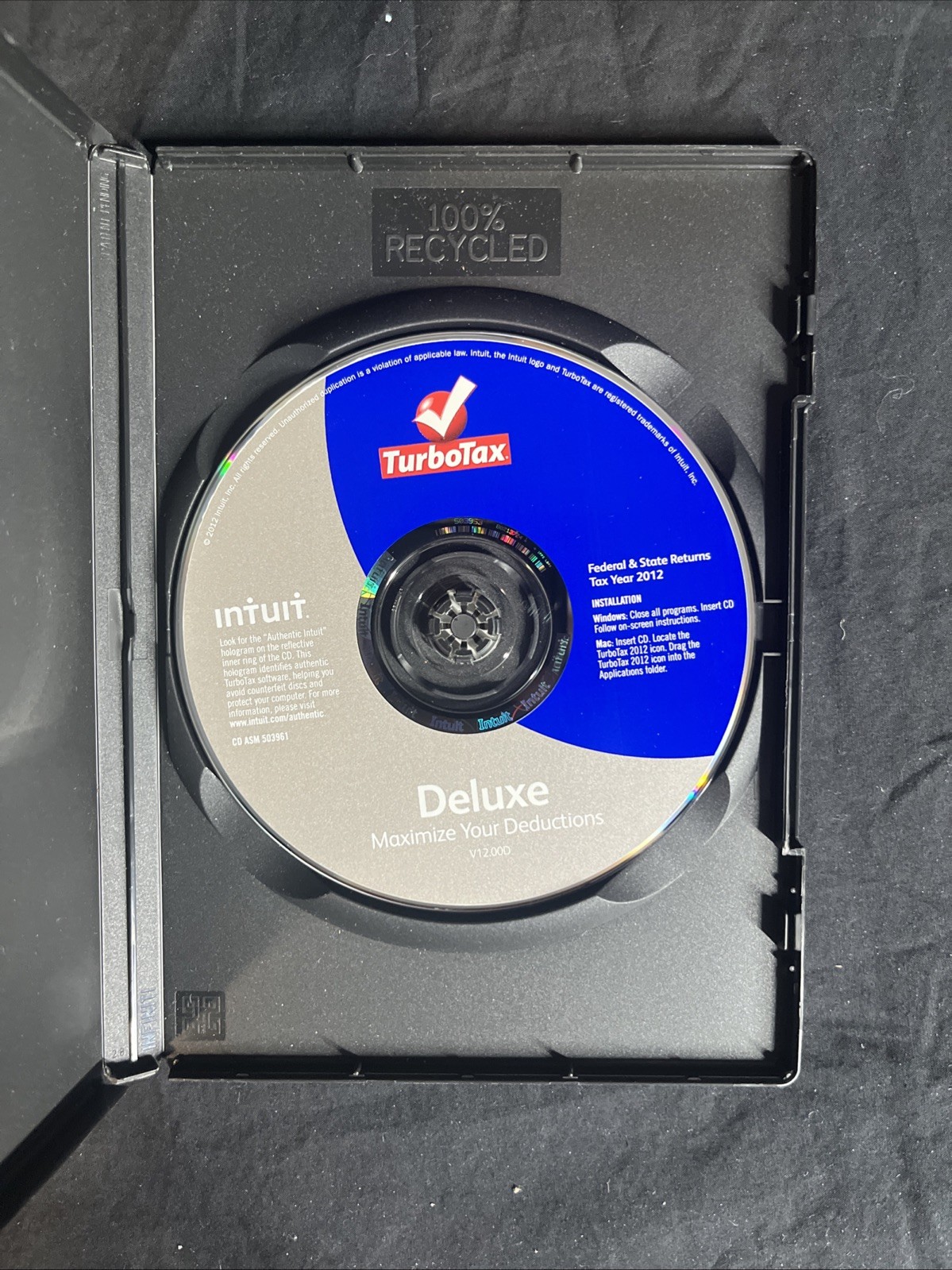 Intuit Deluxe 2012 Full Version for Windows, Mac