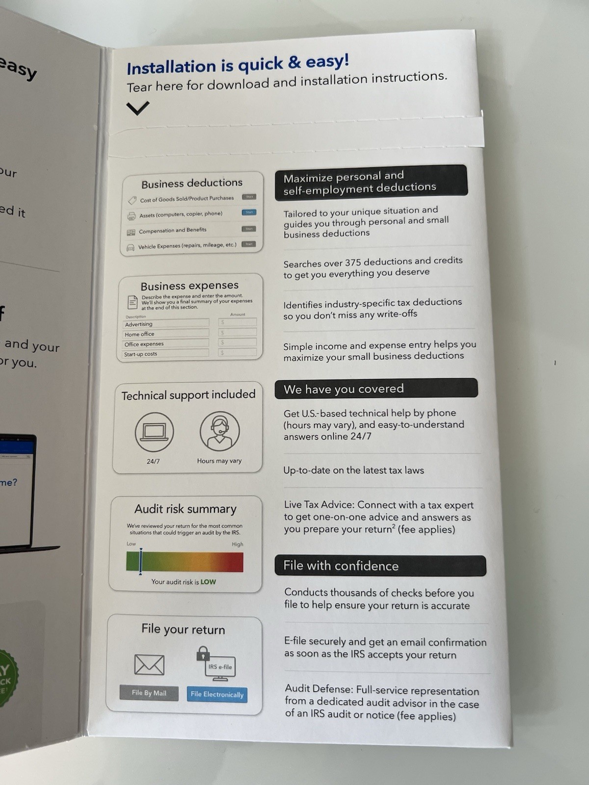 2025 TurboTax Home & Business Fed/State, Win/Mac. No CD, Physical License Key.