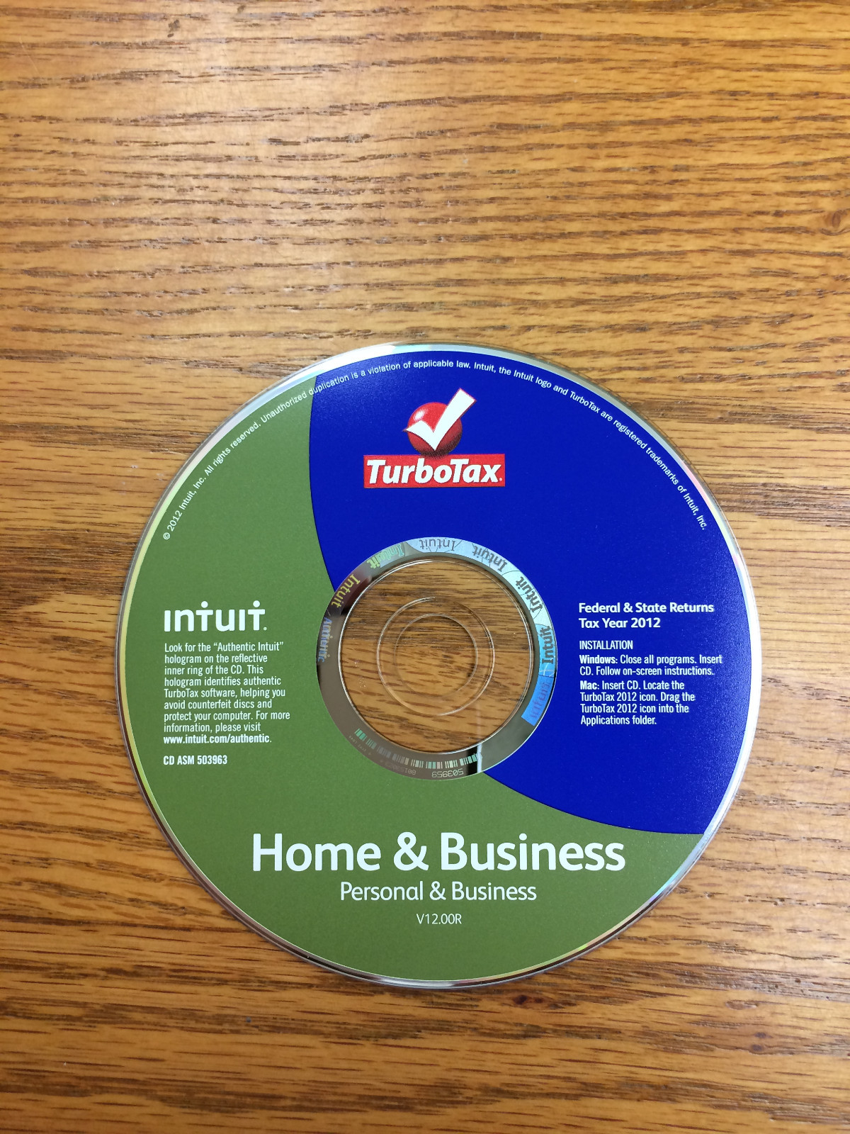 TurboTax Home & Business Federal + E-file + State 2012 PC/Mac Software new