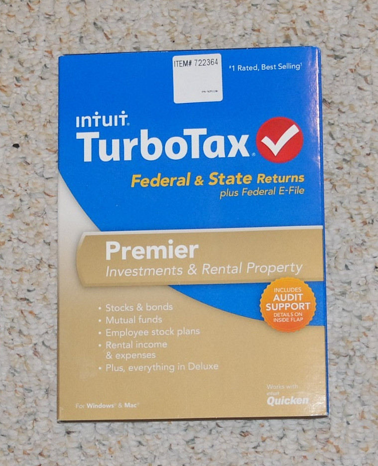 Intuit TurboTax Premier 2013, Windows and Mac