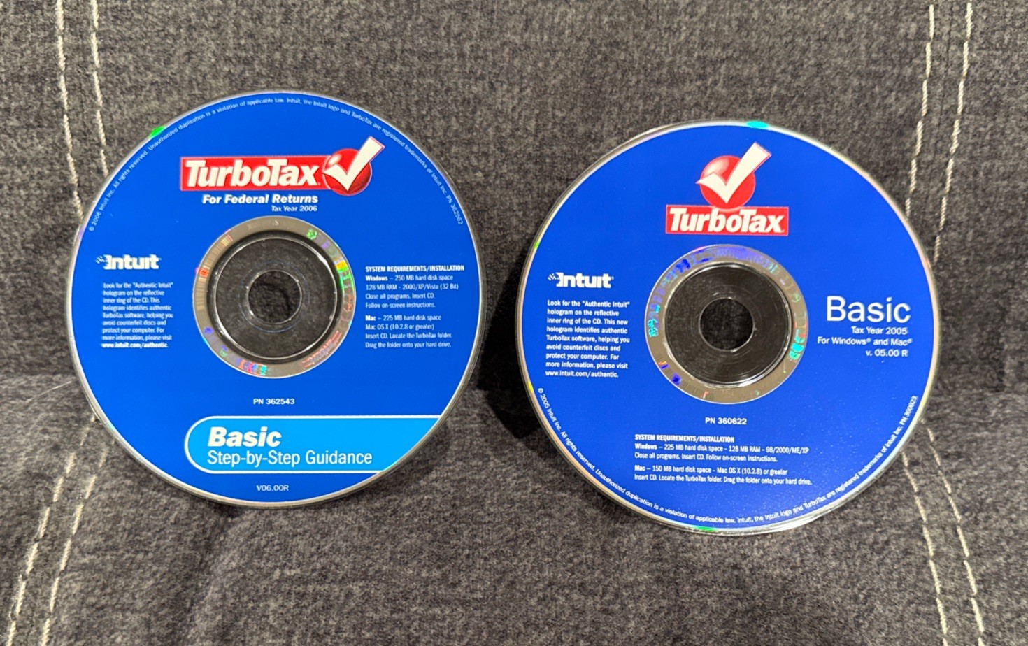 Intuit TurboTax Basic Tax Year 2005 For Windows & MAC w Step By Step Guidance!